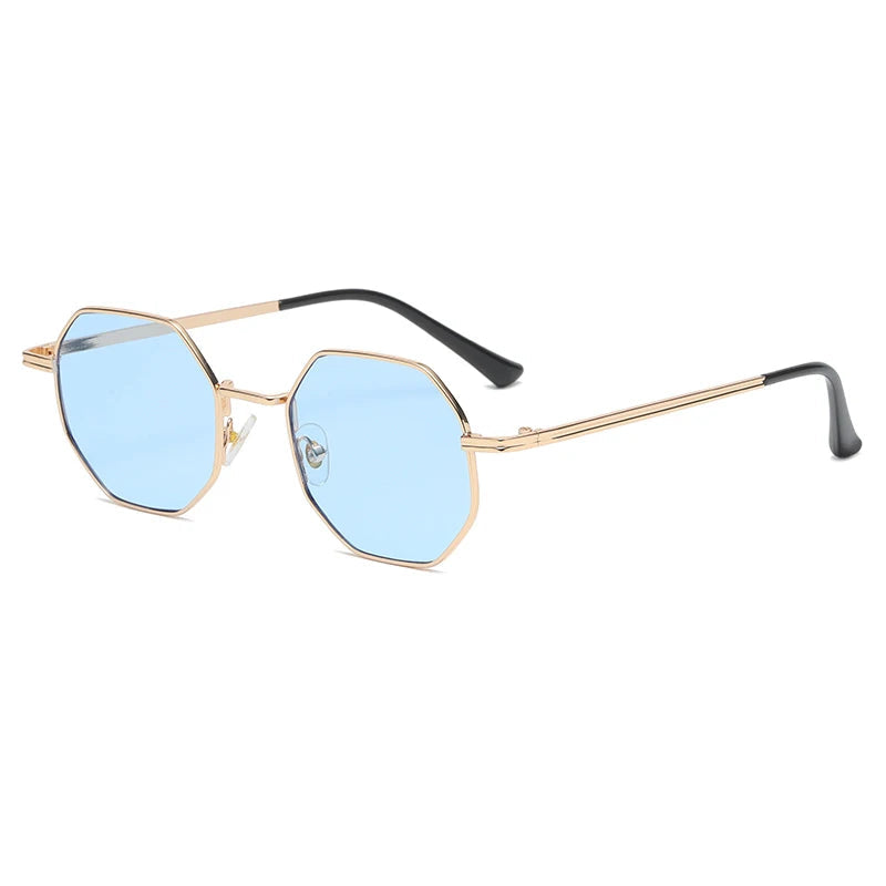 Vintage Octagonal Metal Sunglasses