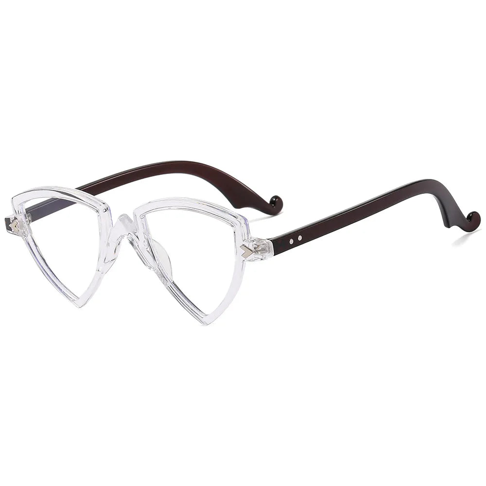 Irregular Cat-Eye Blue-Light Glasses