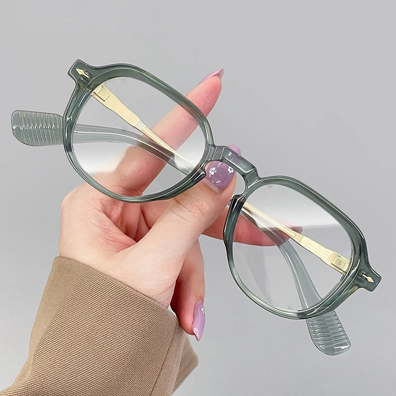 Bold Geometric Blue-Light Sunglasses
