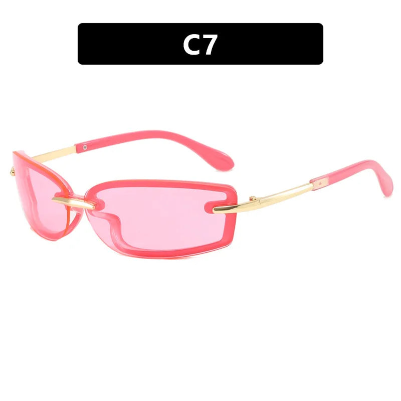 Rimless Y2K Sunglasses