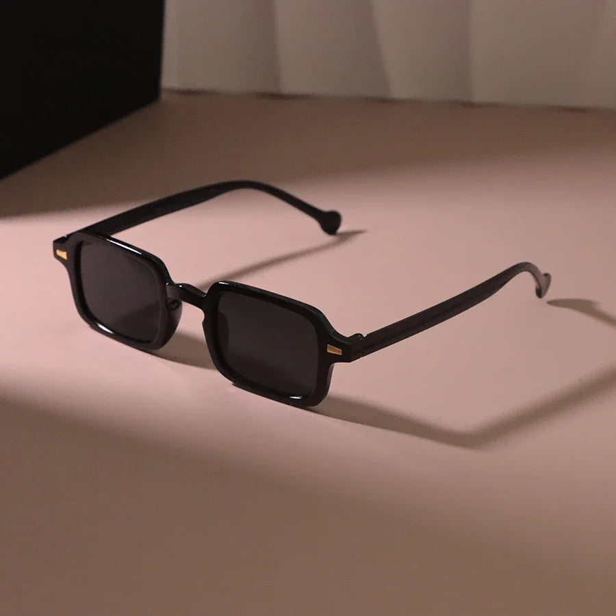 Vintage Mirrored Rectangle Sunglasses