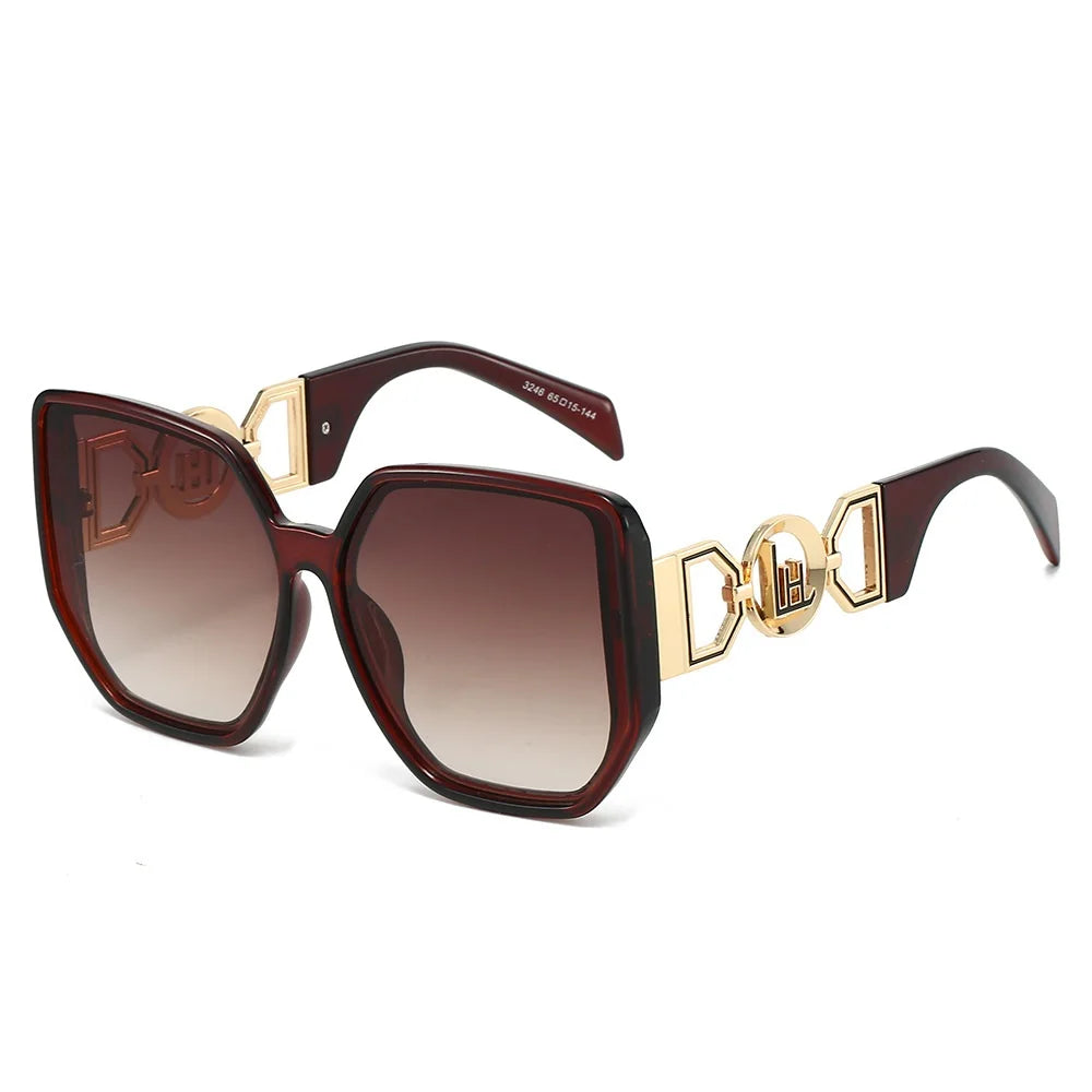 Oversized Cutout Cat-Eye Sunglasses