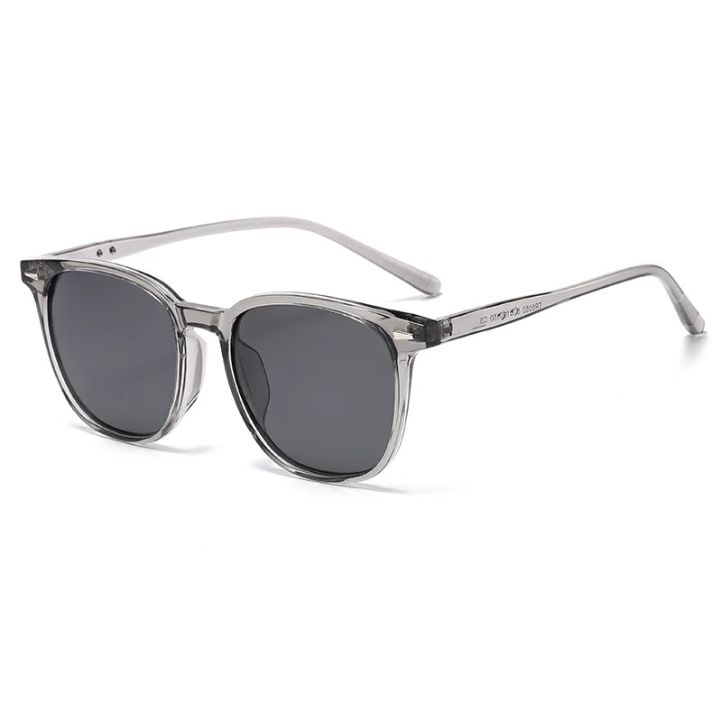 Retro Slim Square UV400 Sunglasses – Grey
