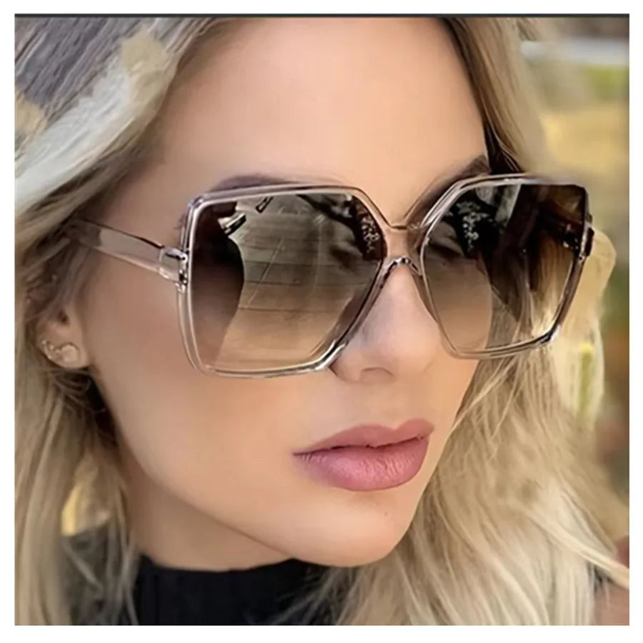 Oversized Butterfly Gradient Sunglasses
