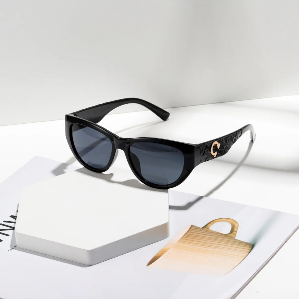 Vintage Oval Gradient Sunglasses