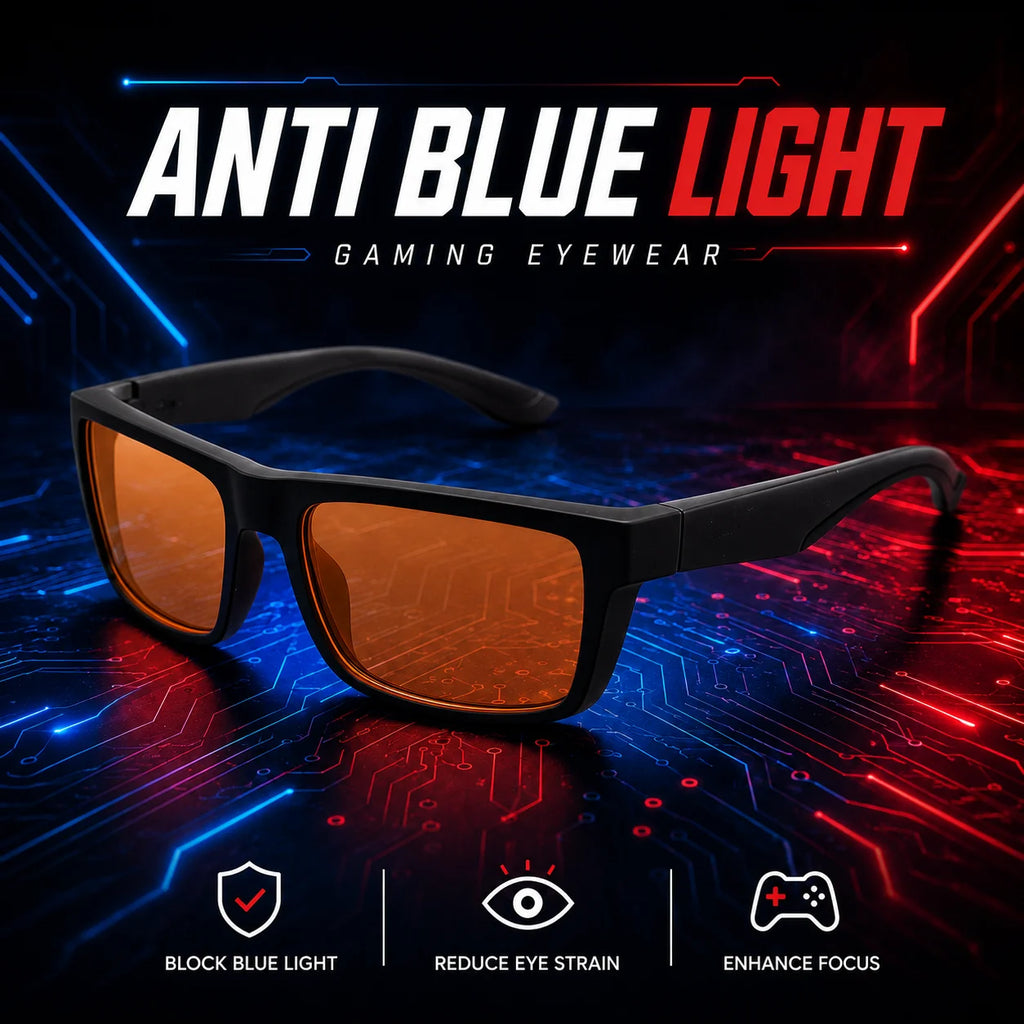 Color-Lens Blue-Light Gaming Glasses