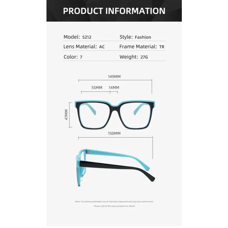 Two-Tone Cat-Eye Blue Light Glasses