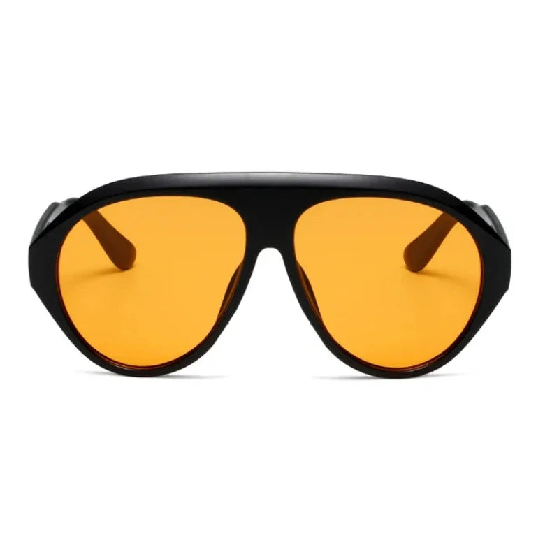 Oversized Pilot Shield Sunglasses