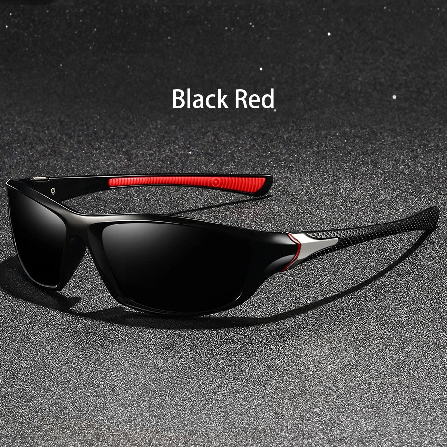 All-Terrain Mirror Sport Sunglasses - Black/Red