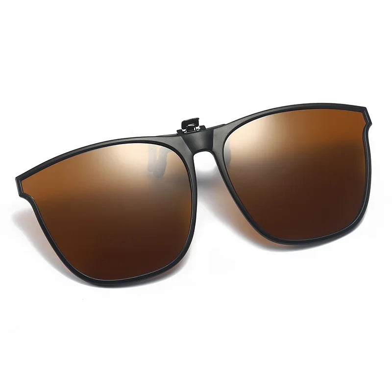 Mirrored Clip-On Sunglasses
