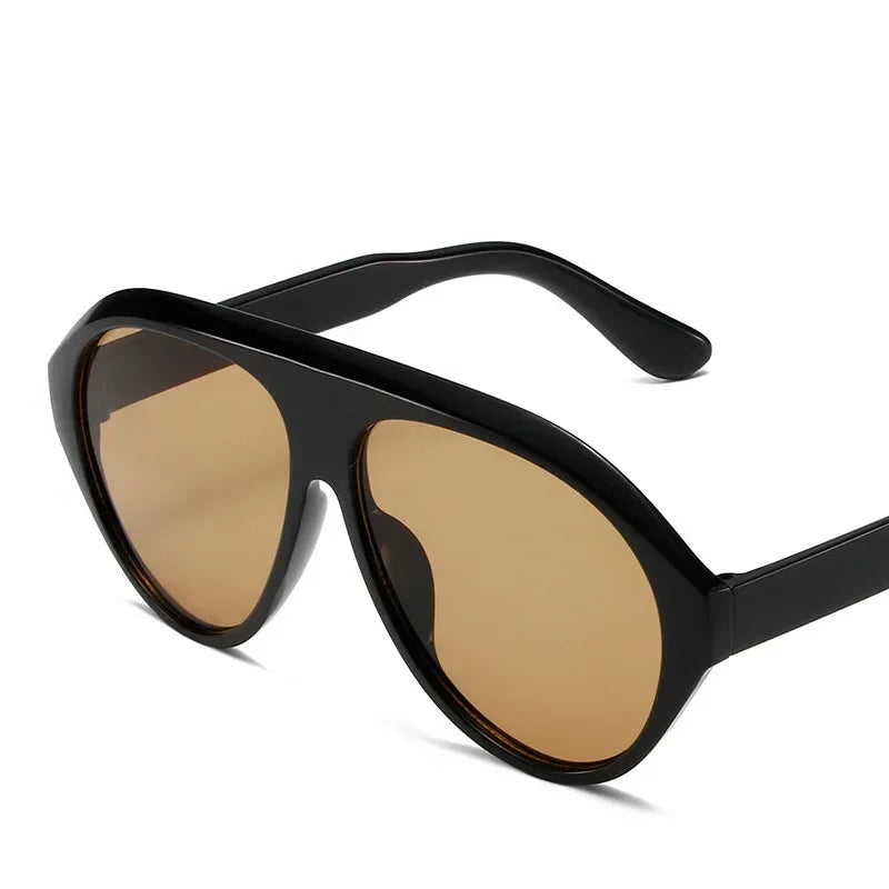 Oversized Pilot Shield Sunglasses