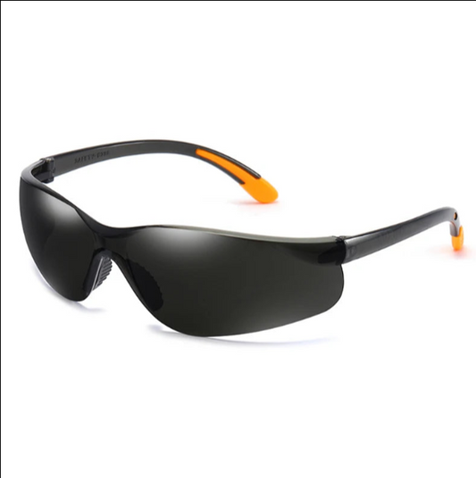 Mirrored Sport Shield Sunglasses-Black