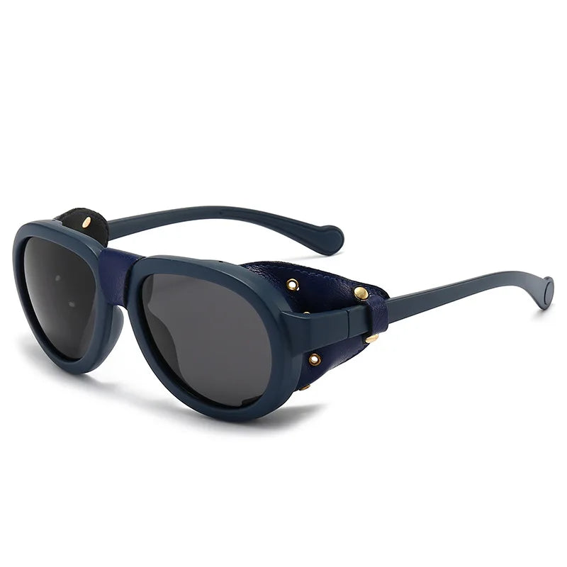 Polarized Steampunk Side-Shield Sunglasses
