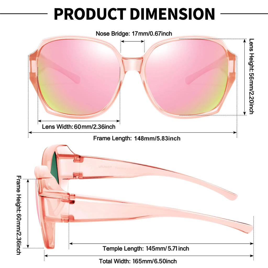 Extra-Large Polarized Fit-Over Sunglasses
