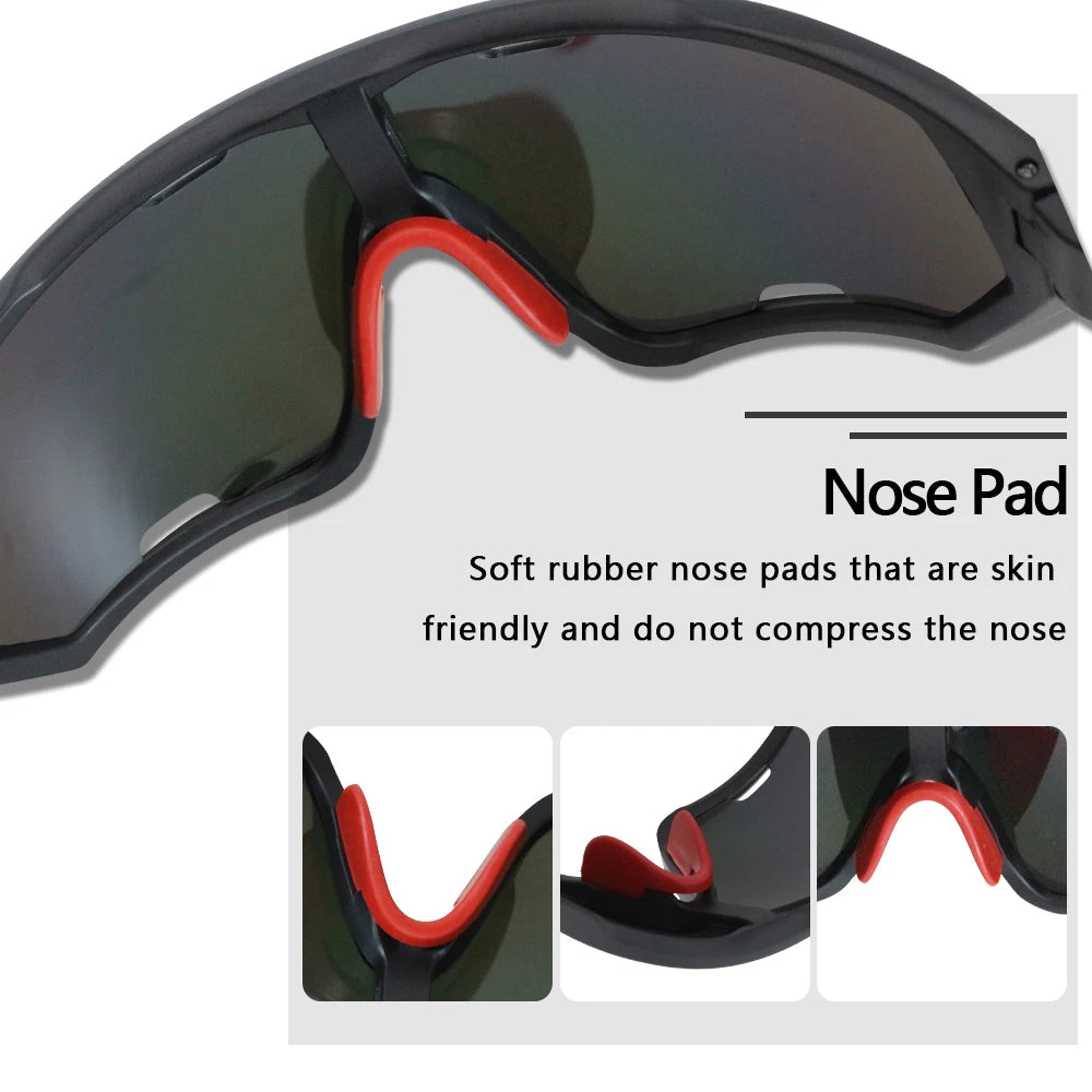 Large-Lens Athletic Sunglasses
