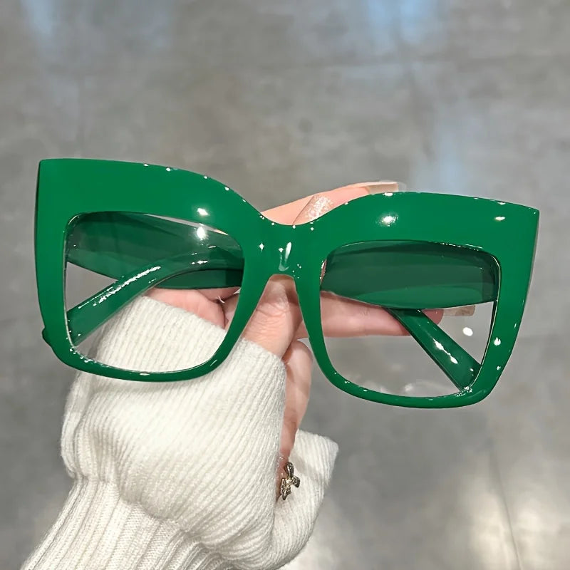 Jelly Color Cat-Eye Glasses