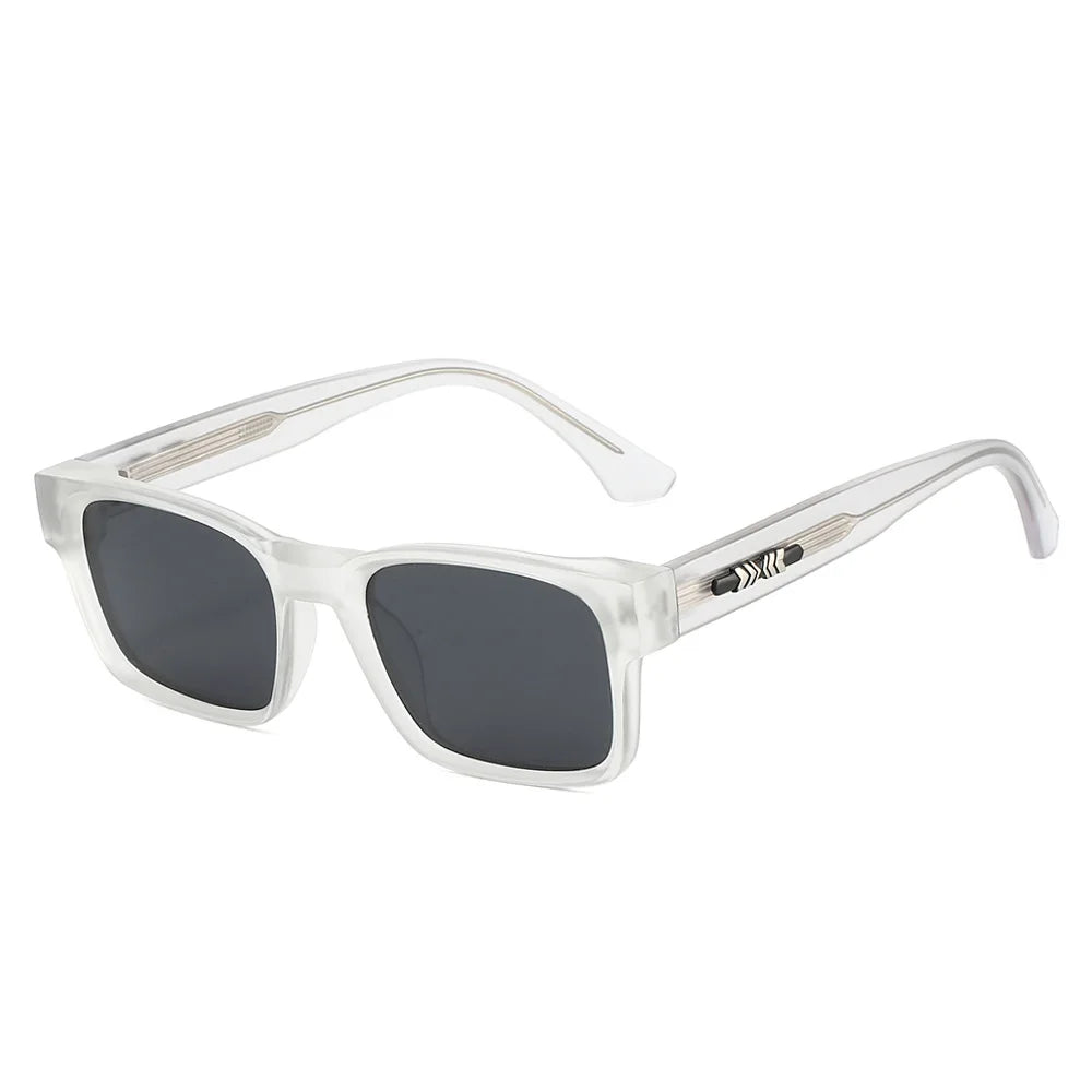 Metal-Core Rectangle Sunglasses