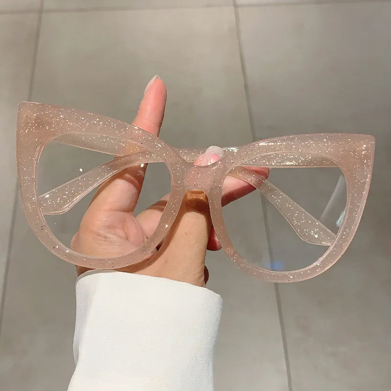 Oversized Cat-Eye Blue Light Glasses