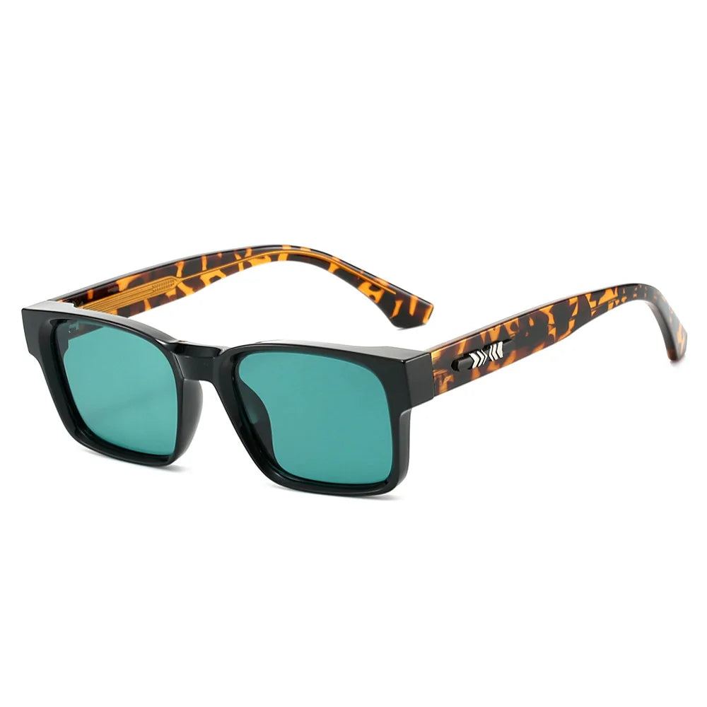 Metal-Core Rectangle Sunglasses