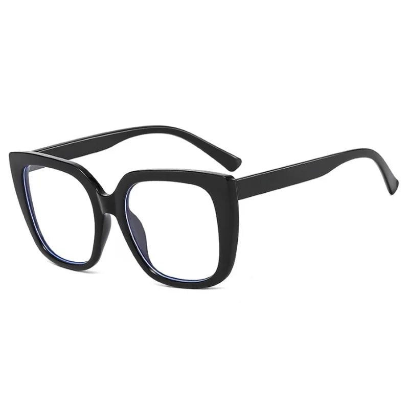 Oversized Vintage Cat-Eye Blue Light Glasses