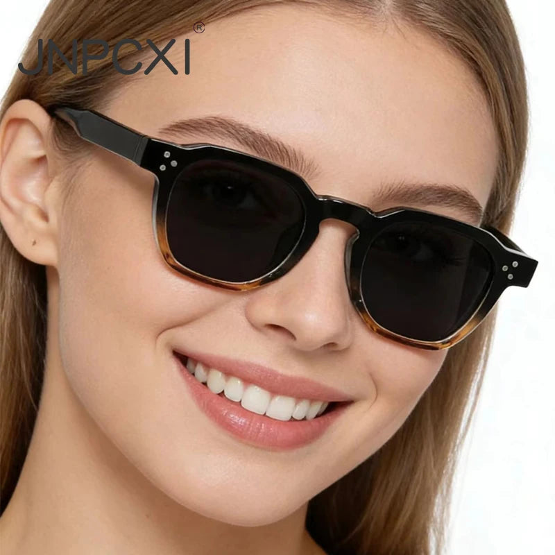 Vintage Rivet Square Sunglasses