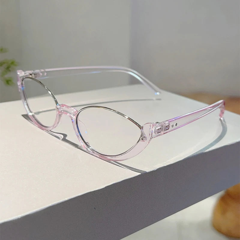 Vintage Semi-Rim Cat-Eye Glasses