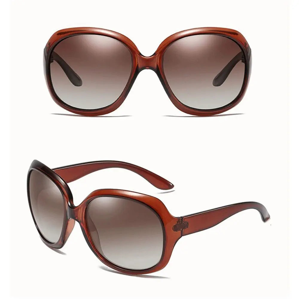 Vintage Oversized Elliptical Sunglasses
