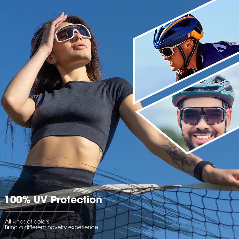 2-Pack Photochromic Cycling Sunglasses
