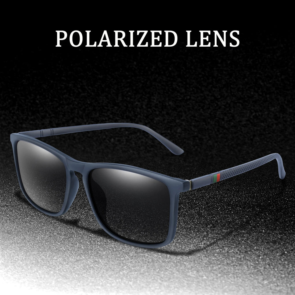 Retro Polarized Square Sunglasses