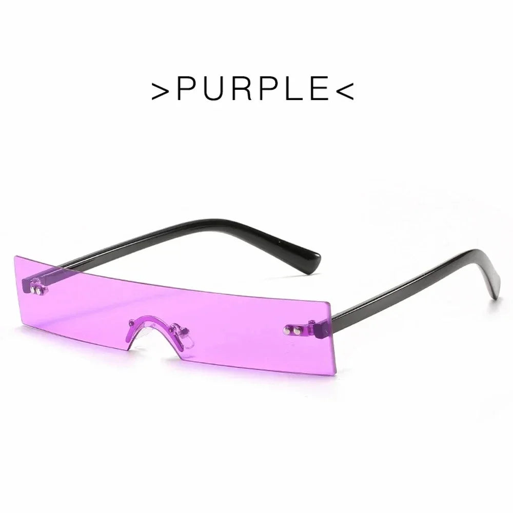 Slim Photochromic Rectangle Sunglasses