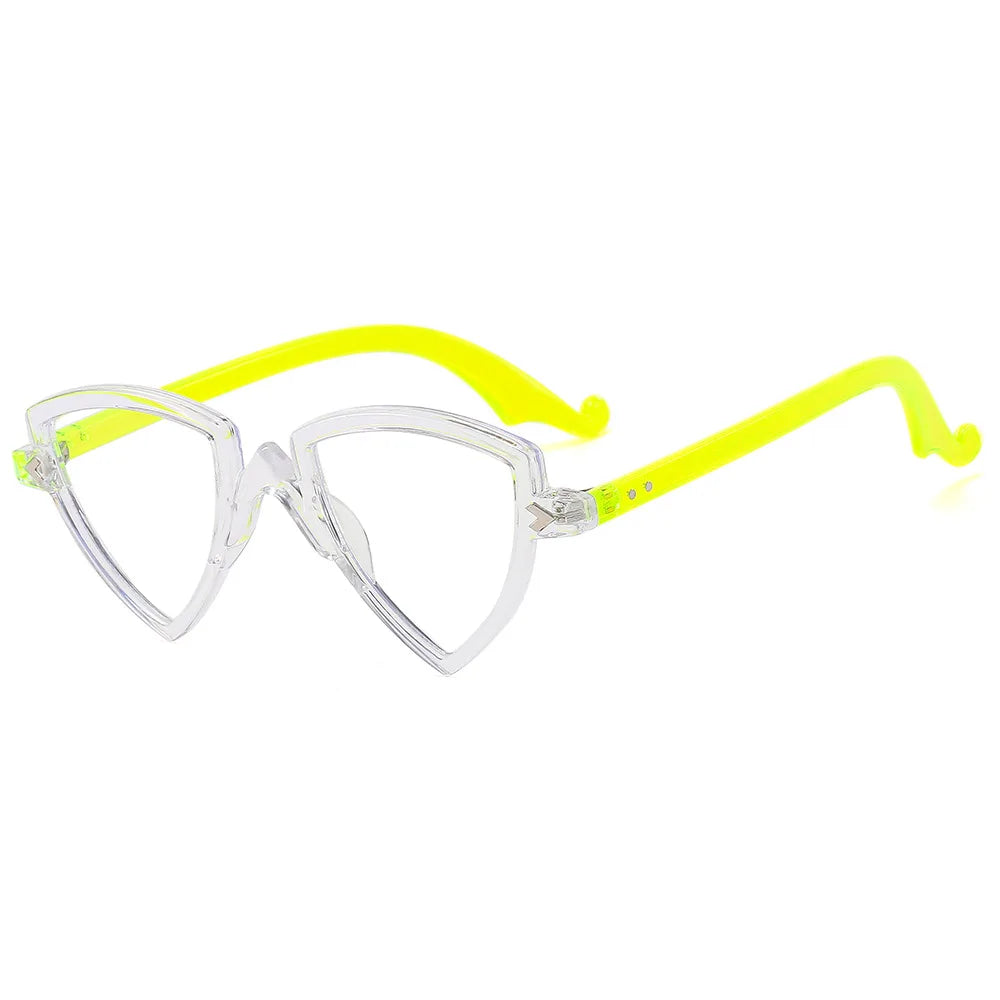 Irregular Cat-Eye Blue-Light Glasses