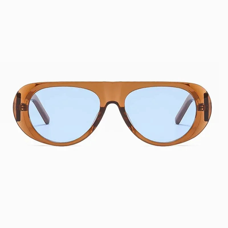 Colorful Oversized Oval Sunglasses