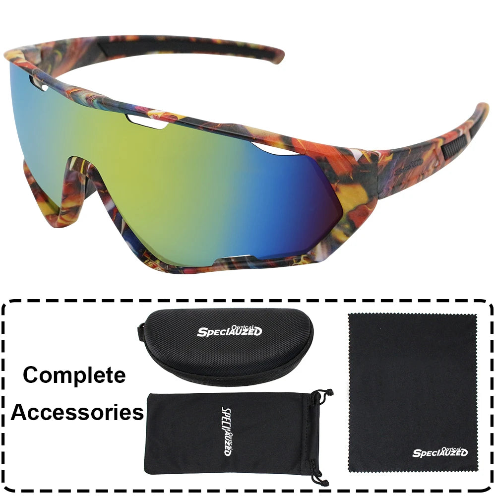 Large-Lens Athletic Sunglasses