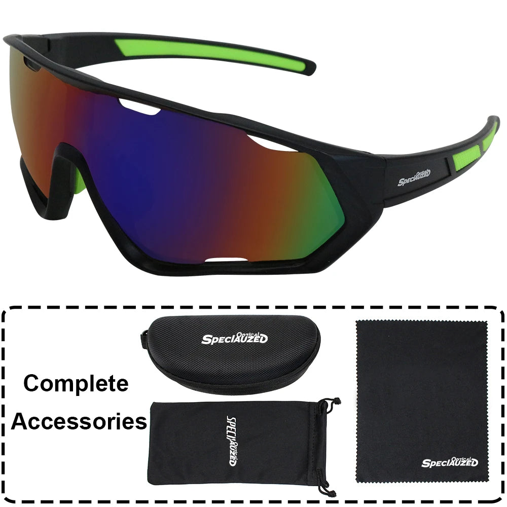 Large-Lens Athletic Sunglasses