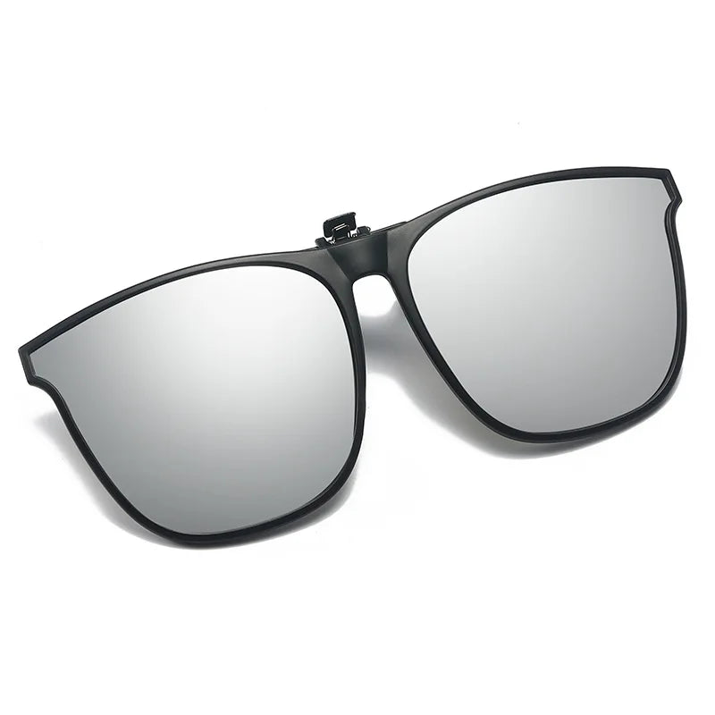 Mirrored Clip-On Sunglasses