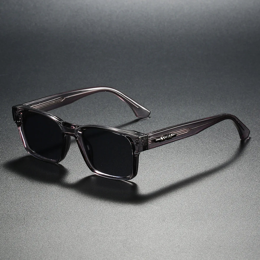 Metal-Core Rectangle Sunglasses