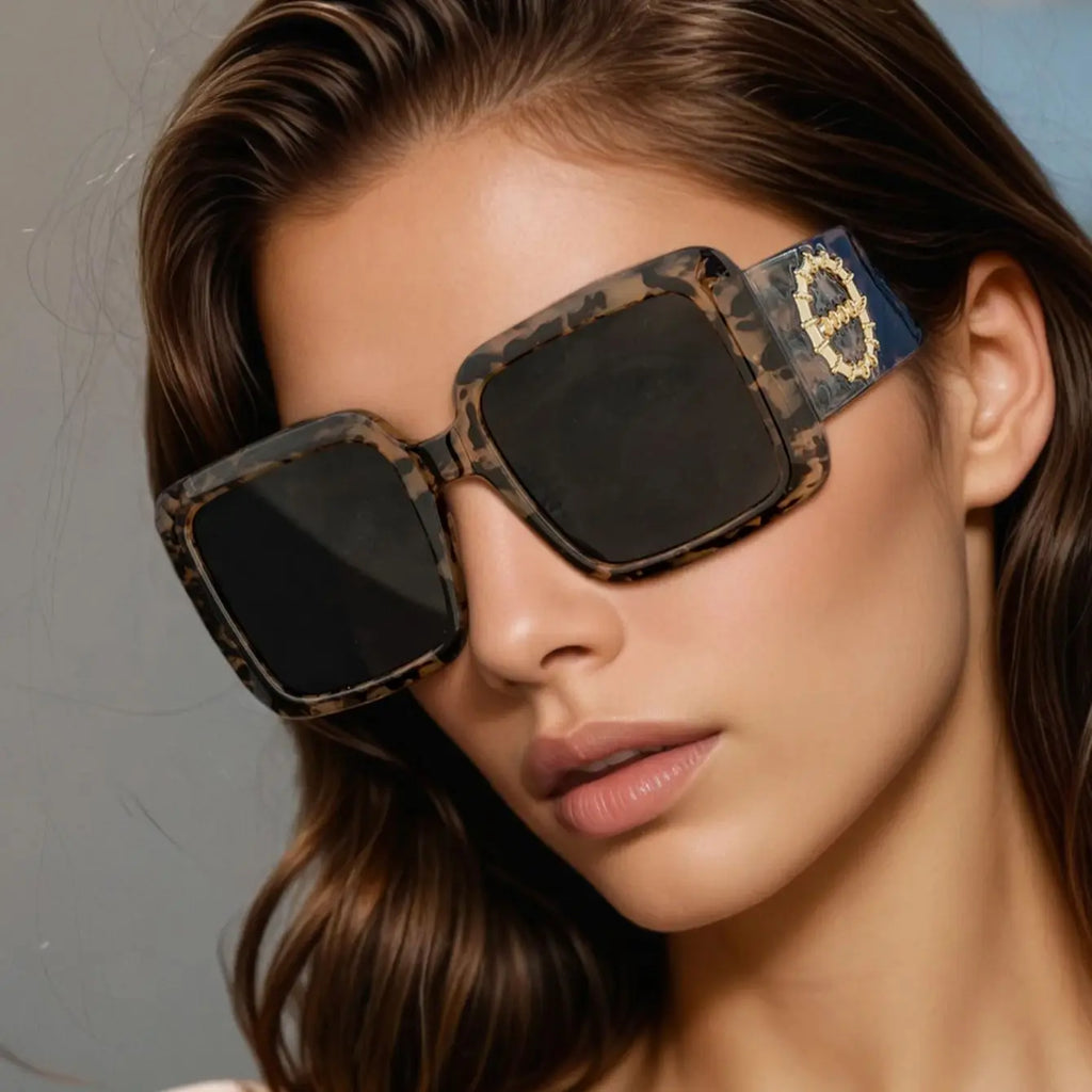 Oversized Gradient Rectangle Sunglasses
