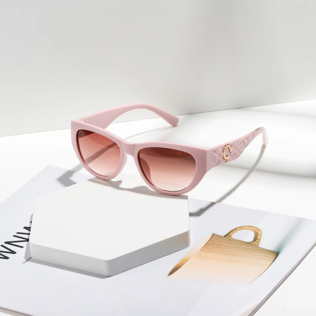 Vintage Oval Gradient Sunglasses
