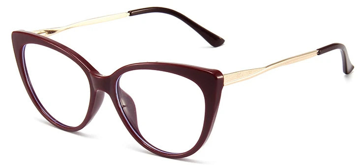 Vintage Alloy Cat-Eye Blue Light Glasses
