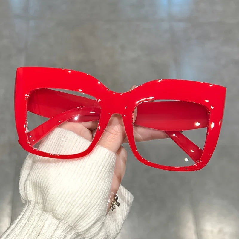 Jelly Color Cat-Eye Glasses