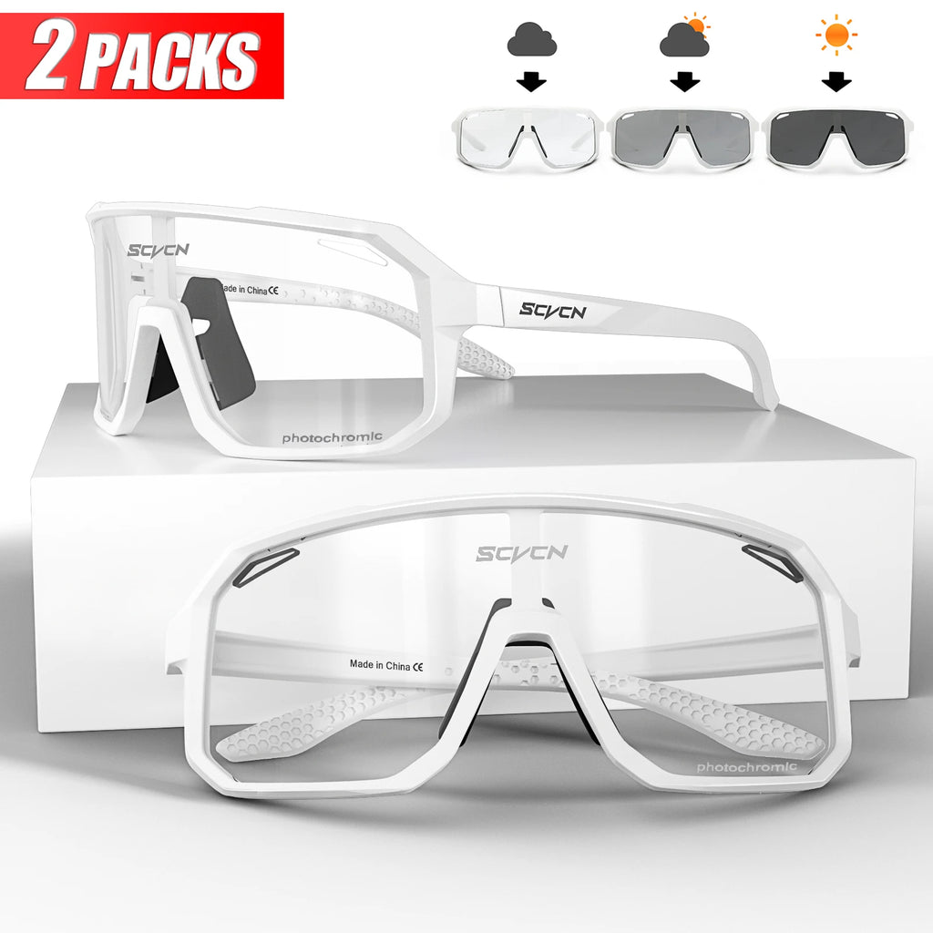 2-Pack Photochromic Cycling Sunglasses