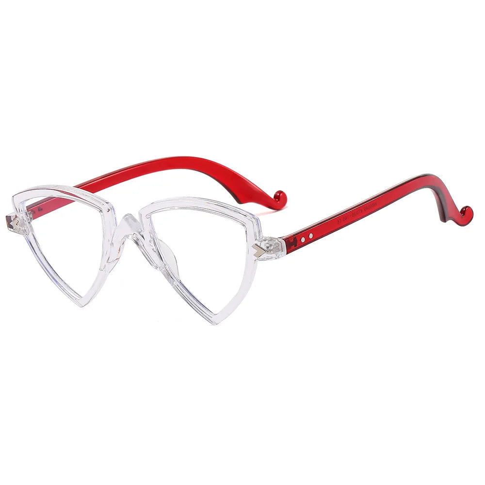 Irregular Cat-Eye Blue-Light Glasses