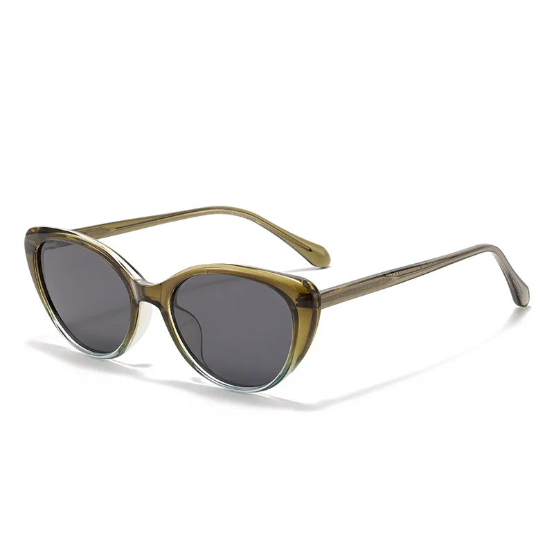 Vintage Polarized Cat-Eye Sunglasses