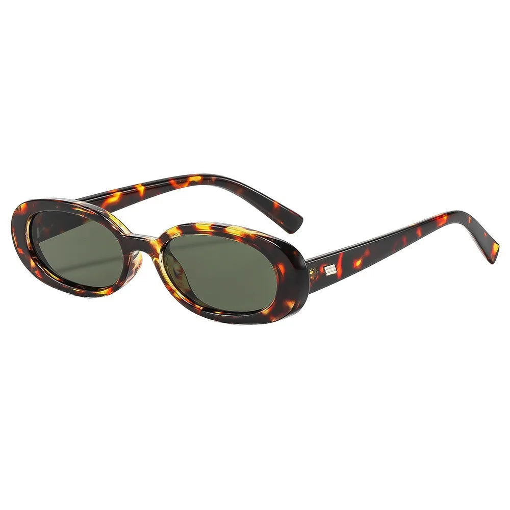 Vintage Slim Rectangle Sunglasses