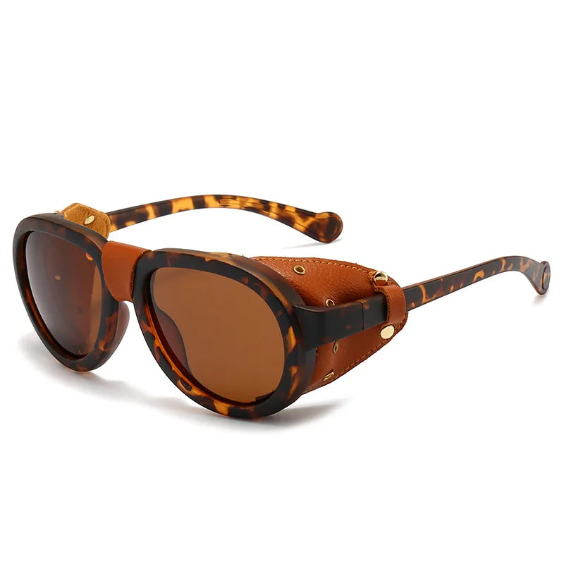 Polarized Steampunk Side-Shield Sunglasses