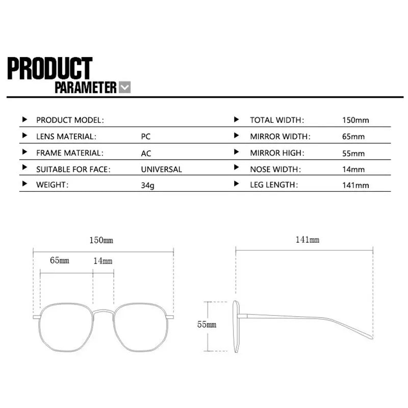 Oversized Vintage Rectangle Sunglasses