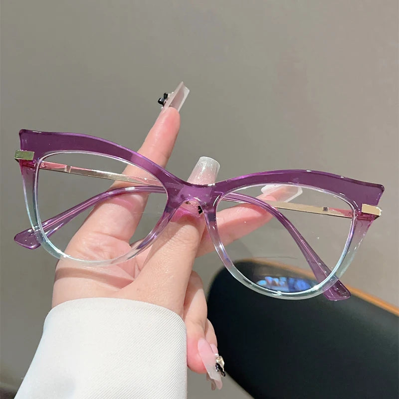 Candy Color Cat-Eye Blue Light Glasses