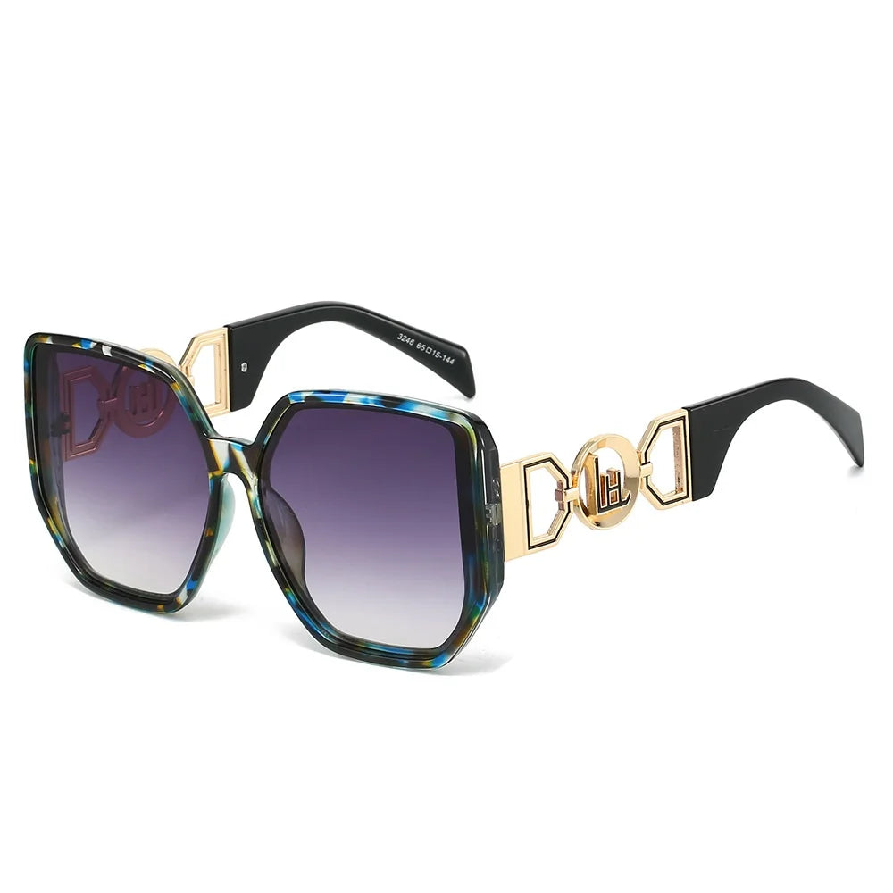Oversized Cutout Cat-Eye Sunglasses