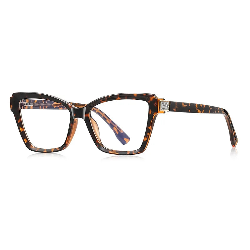 Green Cat-Eye Optical Glasses