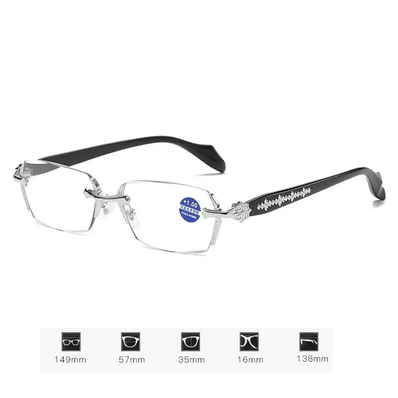 Rimless Photochromic Reading Glasses